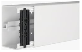 Hager FB8013009016 Leitungsführungskanal mit Geräte/Trennwandeinbauoption PVC FB 80x130mm verkehrsweiß