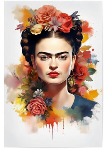 artboxONE Poster 30x20 cm Floral Wonderful Frida - Bild Frida Kahlo