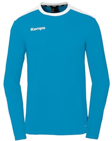 Kempa Unisex Emotion 27 Langarmshirt Sweatshirt, Kempablau/Weiß, 3XL EU