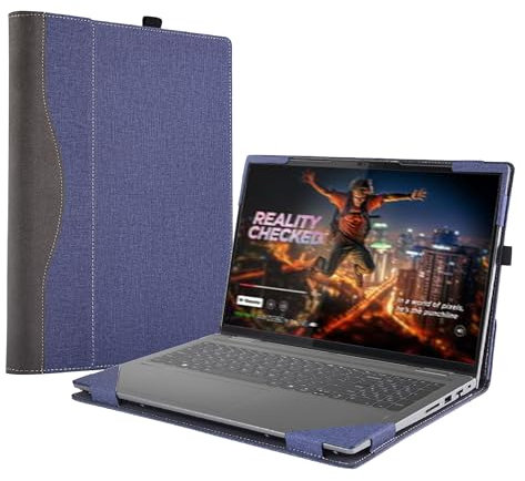 Laptop Case Cover for Lenovo 16 Yoga 7i 2-in-1 for Yoga 7 16IML9 Gen 7/8 / 9 [Do Check Model] Notebook Sleeve Computer Bag Protective PU Shell Accessories with Heat Dissipation Hole (Blue)