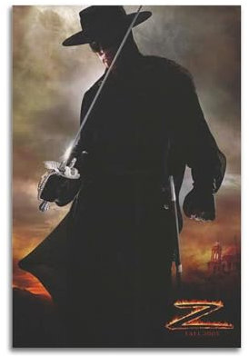 Leinwandposter Legend Of Zorro, Wandkunst, dekoratives Wohnzimmer-Poster, Schlafzimmer-Poster, 30 x 45 cm, ungerahmter Stil