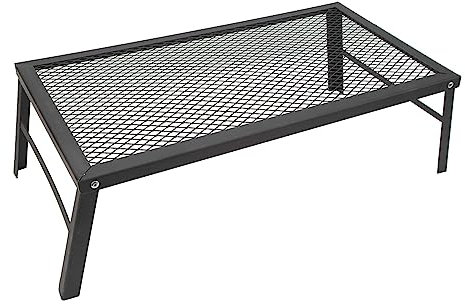 Foldable Campfire Grill, Heavy Duty Iron Waterproof Portable Camp Fire Cooking Charcoal Grill for Cooking Over An Open Fire,Camping Accessories Cooking For BBQ,Picnic,Hiking