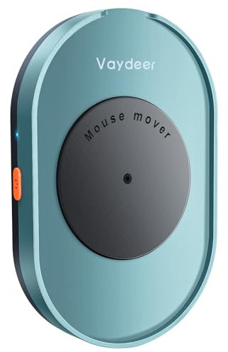 VAYDEER Undetektierbarer Maus Jiggler mit Netzadapter und ON/Off-Schalter Mouse Mover Simulator, Treiberfreie Mausbewegung, Simulation für Computer-Erwachen