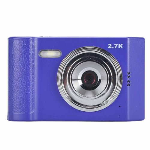 2,7K-Digitalkamera, Autofokus 48MP 1080P HD-Kamera, Kompakte Point-Shoot-Kamera mit 8-fachem Zoom Anti-Shake, Tragbare Kleine Kamera mit 2,8-Zoll-IPS-Bildschirm, für Mädchen