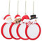 TOKIDNY 4stücke Teiliges Weihnachtsbaum Foto-Rahmen Ornament Aus Langlebigem Resin Vielseitige Weihnachtsdeko Für Baum Fenster Und Wände Einfache Aufhängung Verschiedene Designs