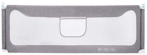 VEYACGOS Bettgitter Bettschutz Stoßstange, Vollgröße Vertikal Hebe Bettgitter Bettgitter Schutz, Für Einzelbett Queen Bett 1Pack,Grau,220cm