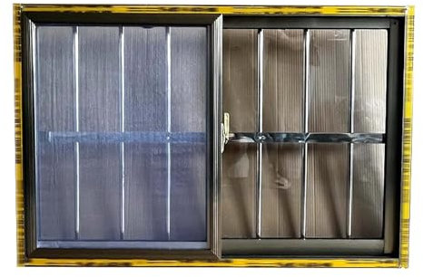 Generico Finestra seminterrata in Alluminio, 24x31 Pollici, Finestra Scorrevole seminterrata con zanzariera, for Fattoria, Magazzino(24x31in/60x80cm)