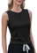 Weardear Sport Tank Tops Damen Yoga Shirt Ärmelloses Crop Top Leichte Lässig Funktions Shirt Gym Tanktop Fitness Oberteile mit Seitfalten Schwarz M