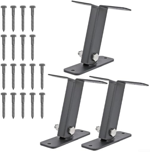 Staffa ad angolo fisso in acciaio temprato 304 per pergola, con viti di montaggio affidabili (3 pezzi)