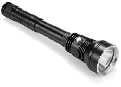 Nueva potente linterna de buceo impermeable XHP70.2 luz amarilla/blanca 6000LM antorcha de buceo táctica subacuática batería 26650(White light,Package B)