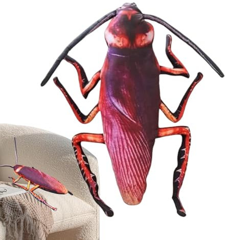 Kakerlake Plüschspielzeug, 21 Zoll kreatives 3D -Kakerlake -Plüschspielzeug | Lustige Geburtstagsgeschenke, Partybevorzugungen werfen Kissengeschenke für Party und Wohnkultur für und Mädchen