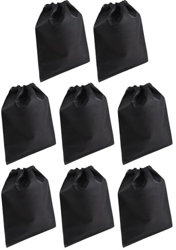 Yindhgdr 8 Pcs Shoes Bag, Cover Shoes Black Waterproof Anti-dust Storage Portable Bags for Travel Sports