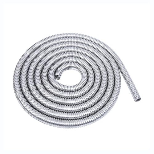 Wellrohr, 304 Edelstahl, 1 m, Schutzschlauch für DIY-Projekte (12 mm)