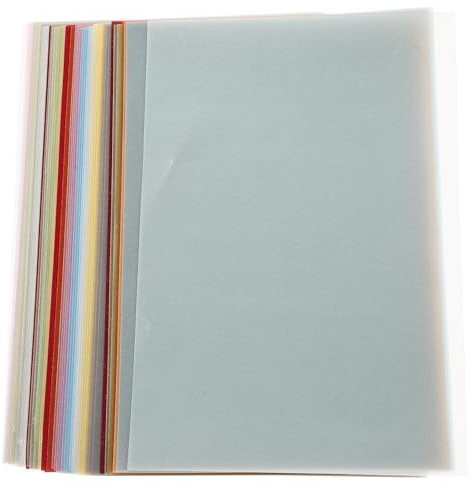 Pauspapier Buntes Transferpapier 50 Blatt für Tonprojekte Geschenkideen | Papier, Glatte Oberfläche, Tragbar und Zuschneidbar, für Kunstkurse und Zuhause, für Anfänger