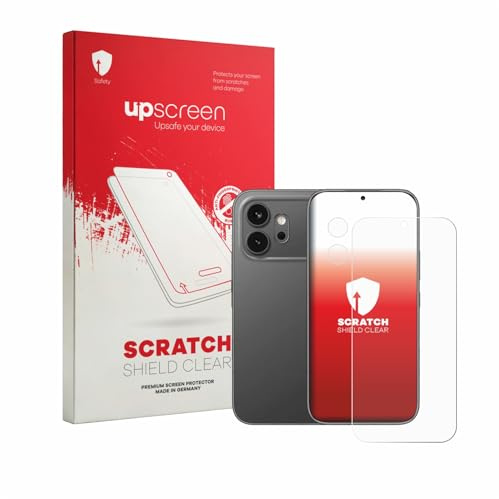 upscreen Schutzfolie für Honor 600 (Display+Kamera) – Made in Germany, Kristall-klar, Kratzschutz, Anti-Fingerprint