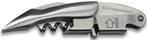 Le Creuset, Kellnermesser, Entfernung von Weinkorken, Edelstahl, WT110S, 15.8 x 7.4 x 3.4 cm, 59814017808074