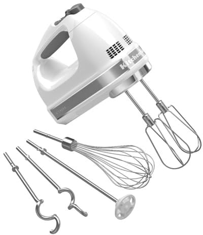 Kitchenaid Khm926Wh - Batidora (Batidora de Mano, Batir, Mezcla, Blanco)
