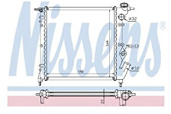 Nissens 63928 Radiator, engine cooling