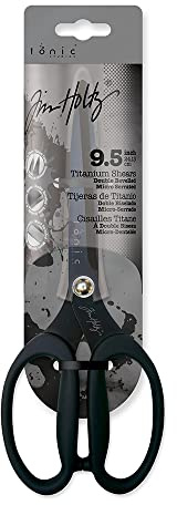 Tonic Studios 107E 9.5-inch Tim Holtz Titanium Shear, Maroon