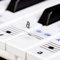 New and Improved! - Keysies Transparent Plastic Removable Piano and Keyboard Note Stickers - Plus Handy Placement Guide.
