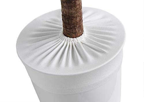 LYLANI Blumentopfschutz, innovatives Design, hochwertiger Stoff (Durchmesser: 38-40 cm, Wollweiß)