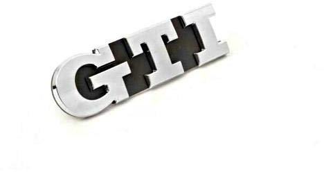 Original VW GTI Front Grill Badge Emblem Chrome - 5G0853679Q IDJ