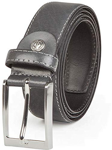 LINDENMANN Gürtel Herren Vollledergürtel aus Rindleder, 35 mm breit, kürzbar, Gürtel Herren XXL, grau, Farbe/Color:grau, Size US/EU:Bundweite 105 cm Gesamtlänge 120 cm W 41.3 XL