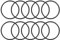 sourcing map Joint Torique 44mm OD 40mm ID 2mm Largeur Métrique Nitrile Caoutchouc Joint Étanchéité Paquet de 10