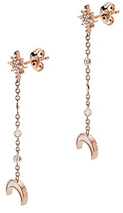 Emporio Armani Ohrringe Für Frauen, Größe: 46X9X2mm; Größe Stern: 8X6X2mm; Größe Mond: 9X7X2mm Rose Gold Sterling Silber Ohrringe, EG3397221