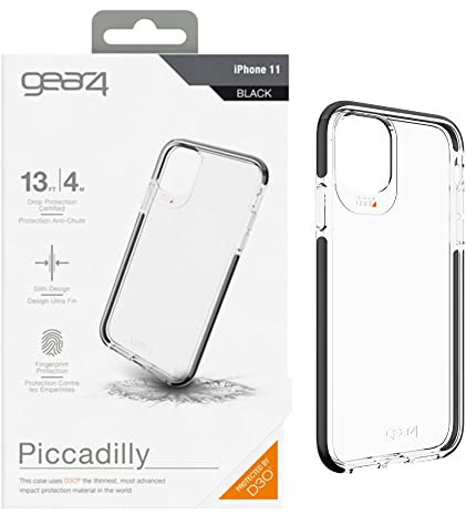 GEAR4 Piccadilly Designed for iPhone 11 Case, Advanced Impact Protection by D3O - Black