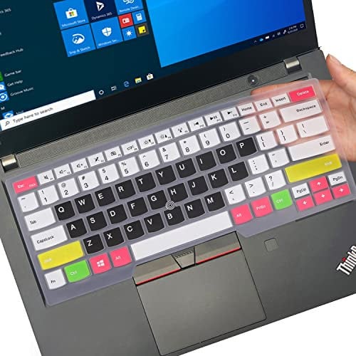 Keyboard Cover for Lenovo ThinkPad E470(c) E475 E480 E485 E490 E495 E14 14 |Thinkpad T14(s) T460(s) T470(s) T480(s) T490/S T495(S) L380 L390 L460 L470 L480 L490 L14 A475 A485 Keyboard Skin-CBLACK