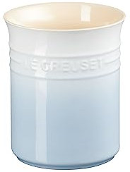 Le Creuset Pot à Ustensiles, 1,1 L, Céramique, Bleu Méditerranée, 71501114200001