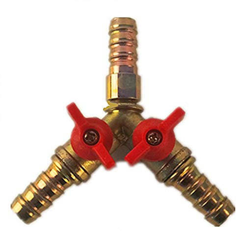 3-Wege-Ventilanschluss, Kraftstoff-, Gas-, Öl-Kugelhahn, einfache Installation, Abschaltung, 3-Wege-Hochdruckbeständigkeit (Größe: 13–19 mm)
