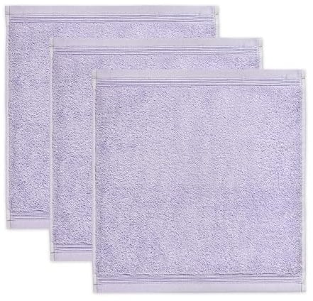 Möve Superwuschel Seiftuch 30 x 30 cm aus 100% Baumwolle, Lilac 3er Set