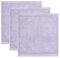 Möve Superwuschel Seiftuch 30 x 30 cm aus 100% Baumwolle, Lilac 3er Set