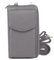 irisaa Kleine Handy Umhängetasche, Geldbörse Damen Brieftasche RFID Schutz Crossbody Handytasche Reisepass mit Kartenfächern und Verstellbarem Schultergurt, Damen Tasche:weich-grau, Einheitsgröße