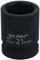 21mm Metric Shallow Impact Impacted European Style Socket 1/2 Drive 6 Sided