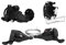 OUKENS Fahrrad 3x8 24 Gang Gruppe, Fahrrad Fahrrad Links Rechts Bremshebel Shifter Set mit Umwerfer für Mountainbike