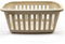 CABLEPELADO Cesta Ropa Rectangular plástico, cesto lavandería, Canasta Colada, Cesta para la Colada de plástico, 57 cm largo x 38 cm ancho x 25 cm alto, Plástico, Con asas, Beige