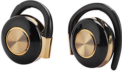 wendeekun Auriculares Bluetooth con Gancho para la Oreja, Llamada Binaural Altavoz Grande Oreja Colgante Auriculares Bluetooth Estéreo Elegante Auricular Inalámbrico de Doble Canal