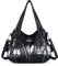 AngelKiss Handtasche Damen Schultertasche Multifunktionale Umhängetaschen Wasserdicht PU Veganes Leder mit Reißver Schlusstaschen