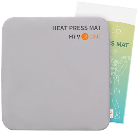 HTVRONT Hitzepressmatte, kompatibel mit Cricut-Schneidemaschinen, 38,1 x 38,1 cm, für Bastelarbeiten, Vinyl, Bügelisolierung, Transferfolie, doppelseitige Heizmatte für Heißpressmaschinen