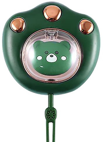 Rhinenet Handwärmer Nette Katzenpfote 1200mAh Wiederaufladbare Bequeme USB-Atemlampe Ladeschatz Winter Portable DREI Sekunden Schnelle Heizung Intelligente Konstante Temperatur Zuverlässig (Grün)
