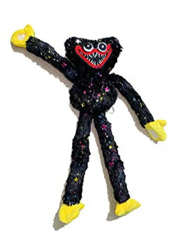 JYB Hopefuture Poppy Playtime Plüschtier, Golddruck 40 cm Beängstigend und lustig Monster Horror Plüschpuppe Spielzeug Geschenk für Kinder und Fans (Schwarz)