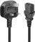 GELRHONR UK Power Cable,250V 10A 3 Pin Mains to IEC AC Power Cord for Computer,Monitor,TV, Kettle lead 1.5M Black