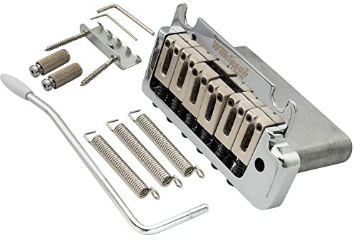 Wilkinson WOV08 52,5mm Vintage 2-Point Chevalet Tremolo Bridge Vibrato pour Guitare électrique American Standard/Professional Fender Strat, Chrome