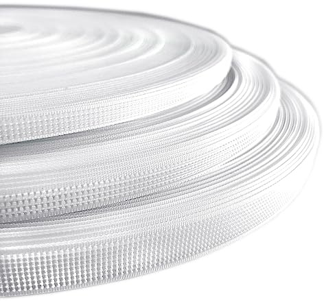 Stecche in poliestere per cucire, stecche in plastica, corsetti, aste, artigianato, accessori per cucire, abiti, borse, tra gli altri, rotoli da 46 metri, (Bianco 101, 6mm)