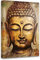 CCWACPP Zen-Bilder, Wanddekoration, goldener Buddha, Leinwand, Wandkunst, Vintage-Buddha-Statue, Gemälde, Druck, Yoga-Raum, Badezimmer, Dekorrahmen (Buddha – 4, 45L x 30B cm)