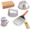 Kit Smash Burger Professionnel en Acier Inoxydable + QR avec Livre de Recettes - Produit Certifié UE Contact Alimentaire - Set Smash Burger Professionnel - Aplatisseur à Hamburger