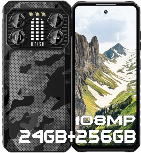 IIIF150 B2 Pro Téléphone Portable Incassable, 24Go+256Go/1To, 108MP+24MP Nuit Vision, G99, 6.78 FHD+ (120Hz), Smartphone Incassable Android 13, 10000mAh(30W), NFC/4G Dual SIM Telephone de Chantier